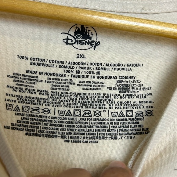 Disney Donald Duck Size 2X Beige tan Graphic T-Shirt Novelty Print Comfortable - Picture 6 of 10